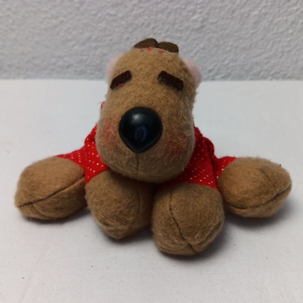 1986 Ramona Reindeer in Pajamas Hallmark Rodney & Friends Plush Christmas Decor
